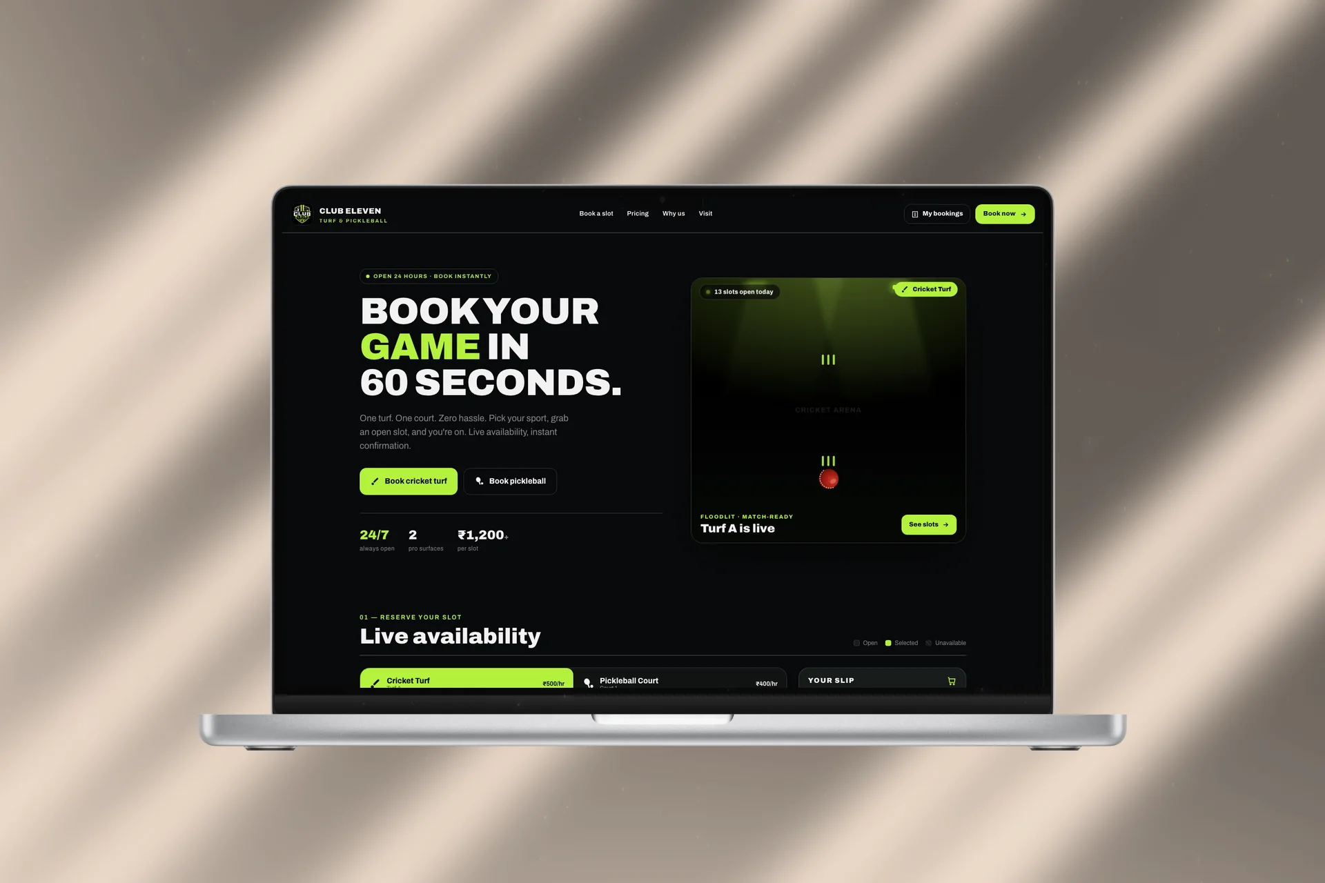 Club Eleven — Sports Booking