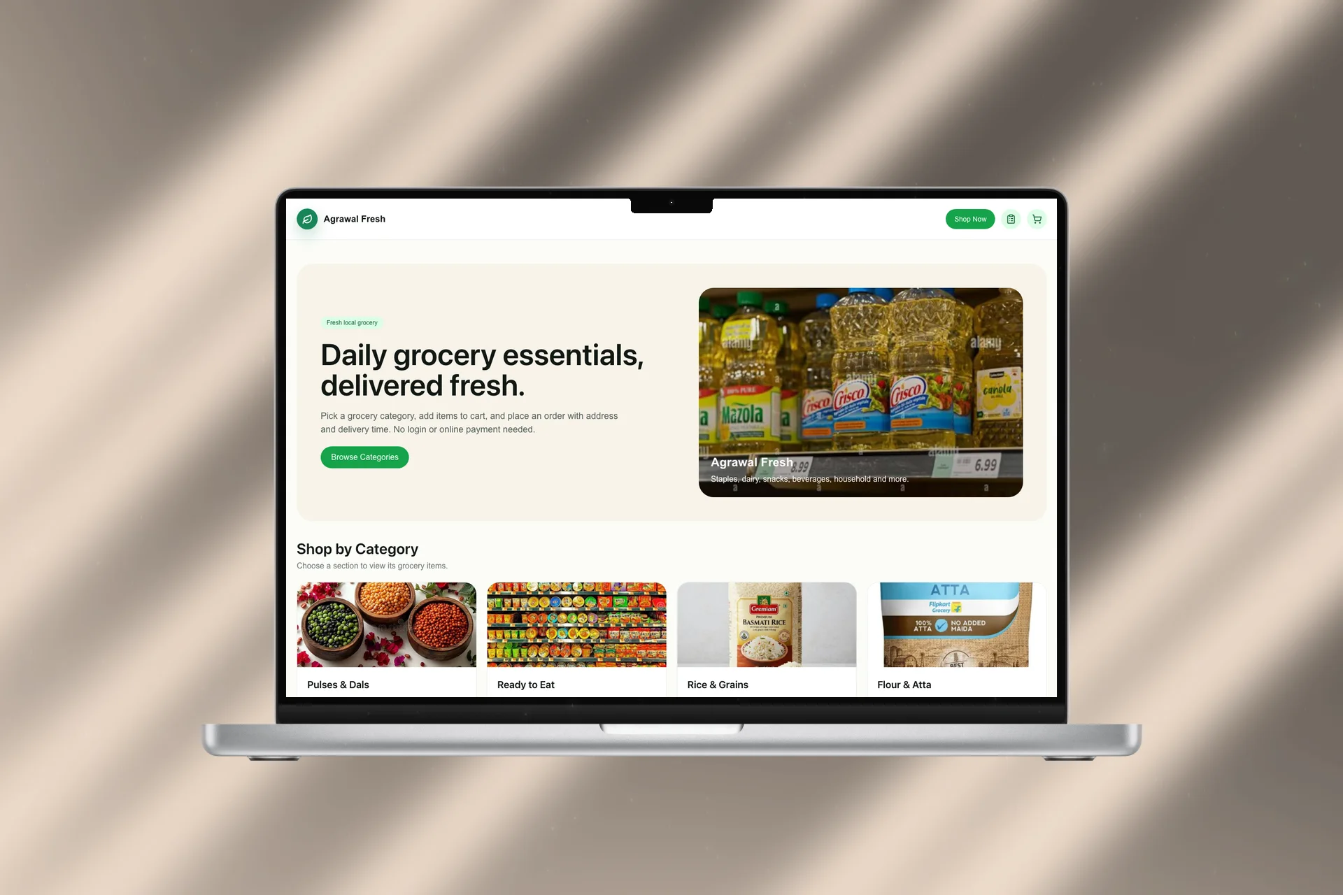 Agrawal Fresh — Grocery · Local Delivery