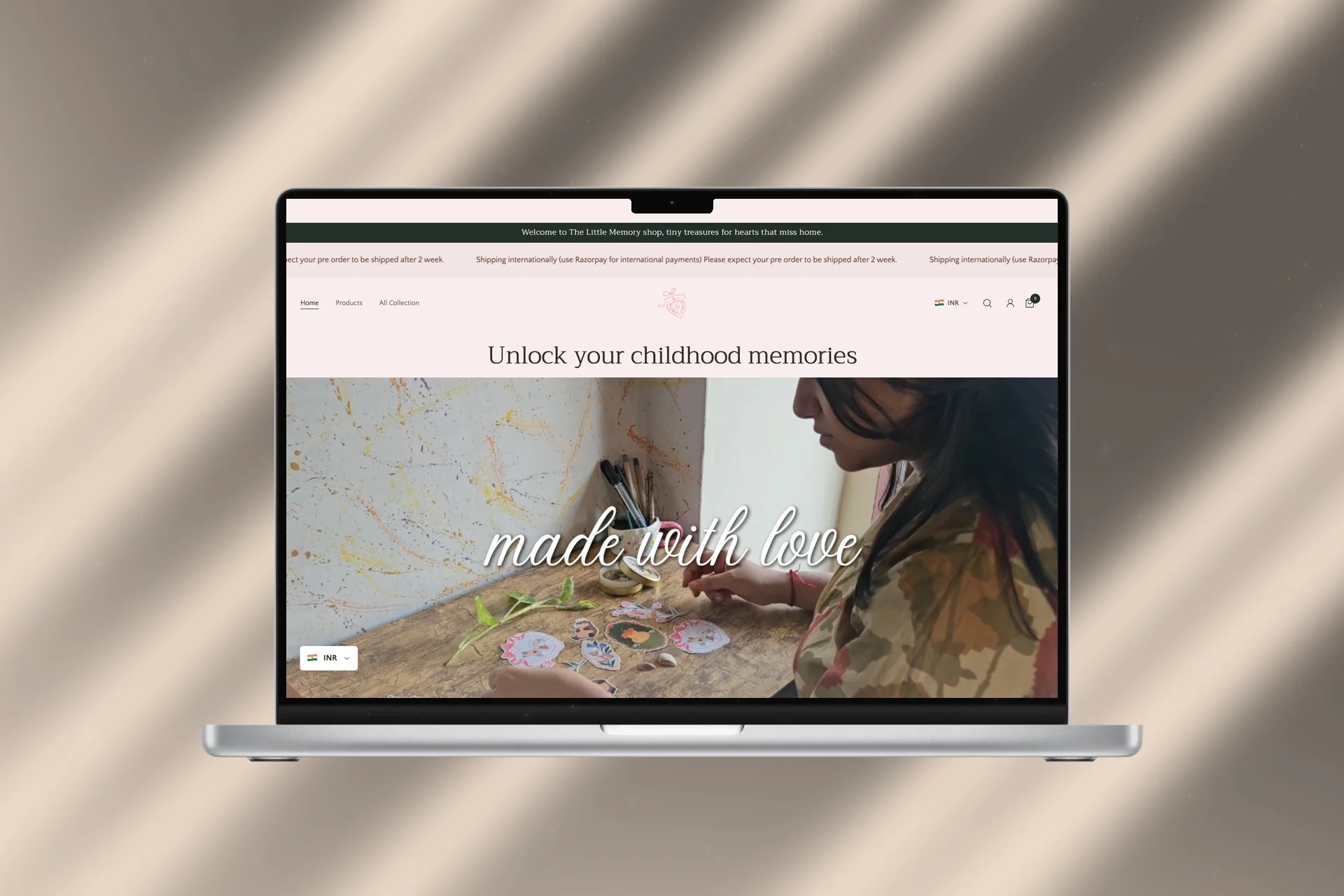 Little Memory — E-commerce · Handmade Gifts